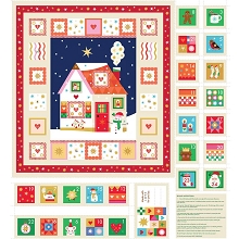 Thread & Ink Home For Christmas Advent Panel