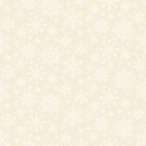 Riley Blake Designs Poinsettias at Christmas Snowflakes White on Cream