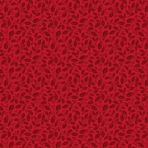 Riley Blake Designs Poinsettias at Christmas Holly Red