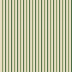 Riley Blake Designs Poinsettias at Christmas Stripes Green