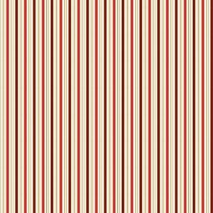Riley Blake Designs Poinsettias at Christmas Stripes Red