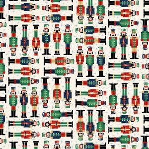 Makower UK The Nutcracker Soldiers Cream