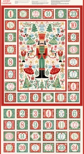 Makower UK The Nutcracker Advent Panel Cream