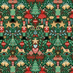 Makower UK The Nutcracker Sugar Plum Green