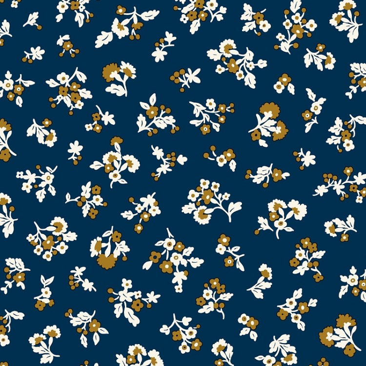 Liberty Denim Florals Tumbling Blooms A