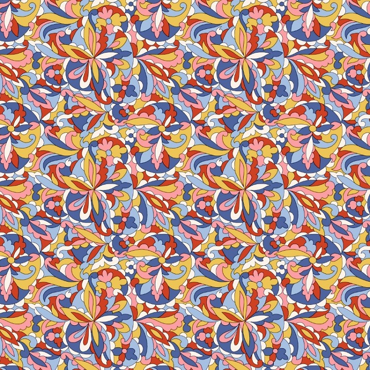 Liberty Summer Fair Swirling Kaleidoscope A