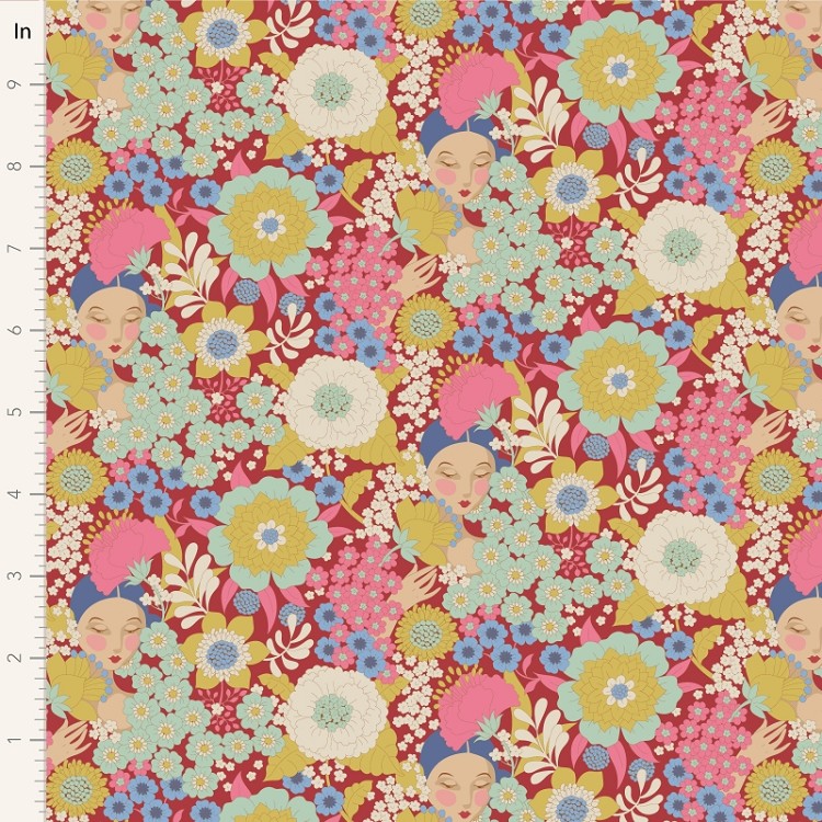 Tilda Wallflower Wallflower Burgundy