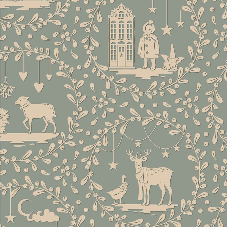 Tilda Merry Little Christmas Paperscenes Duckegg