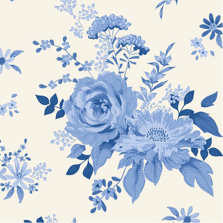Tilda Something Blue Wildgarden Blue