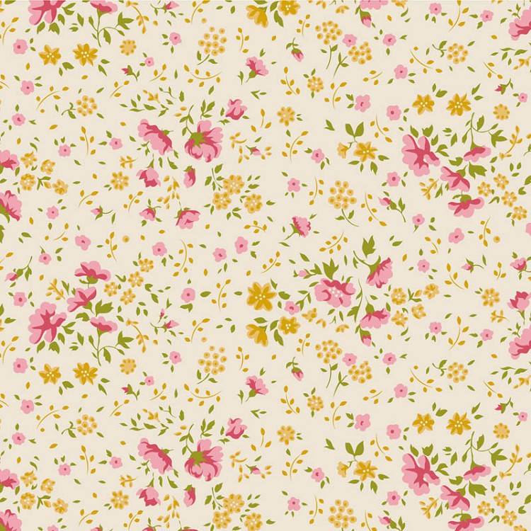 Tilda 108" Wideback Ellie in Pink/Yellow