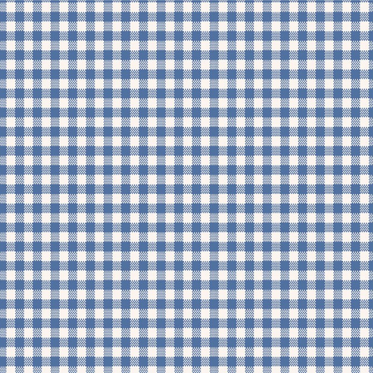 Tilda 108" Wideback Gingham Yard Dyed in Blue
