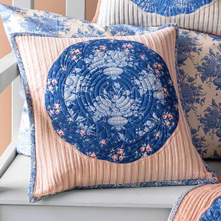 Tilda Something Blue Plate Collection Pillow Kit Apple Cake Stripe Red