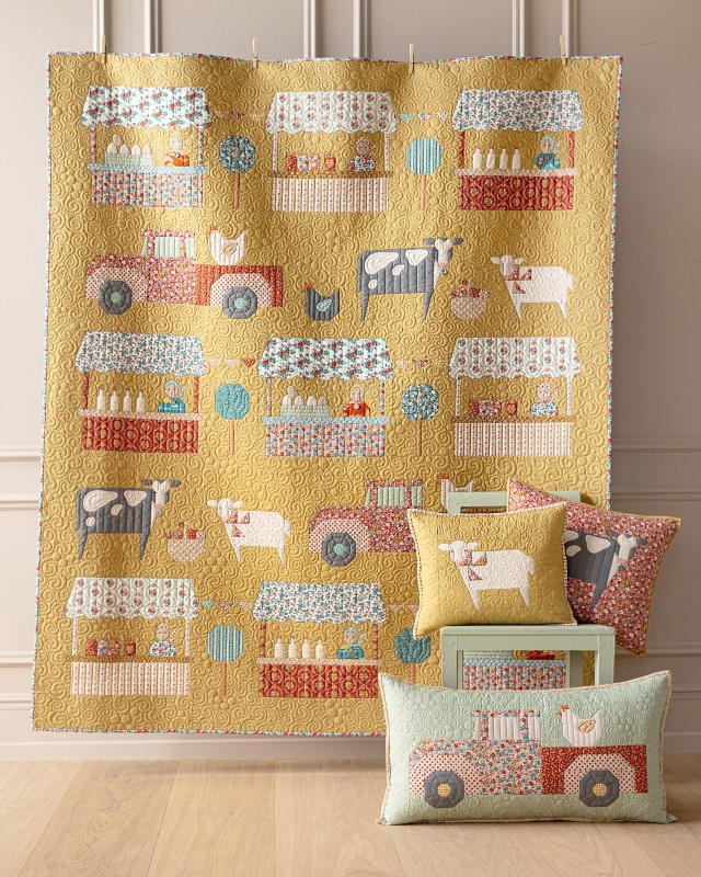 Tilda Village Life Farmers Market Quilt - Honey