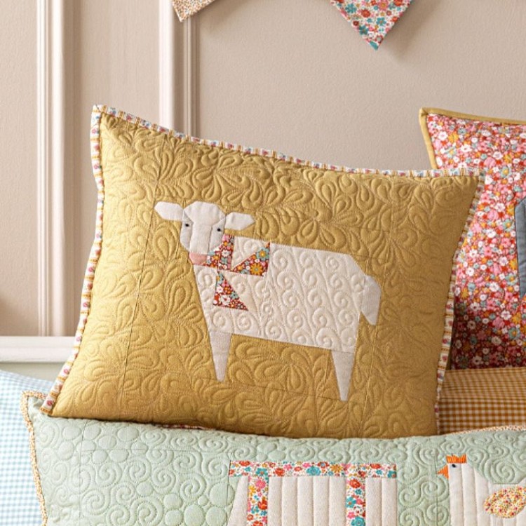 Tilda Village Life Sheep Pillow - Honey