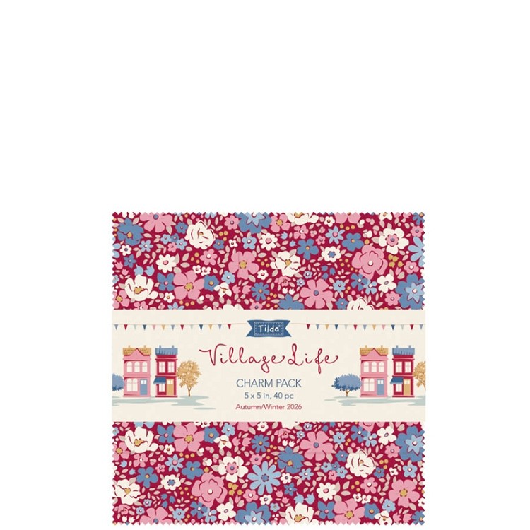 Tilda Village Life 5" Squares - 40 Pieces
