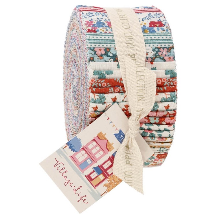 Tilda Village Life 2.5" Strips - 40 Pieces