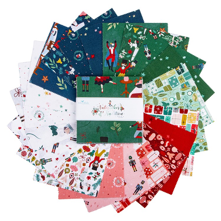 Riley Blake Designs Nutcracker Tradition 5" Squares - 42 Pieces