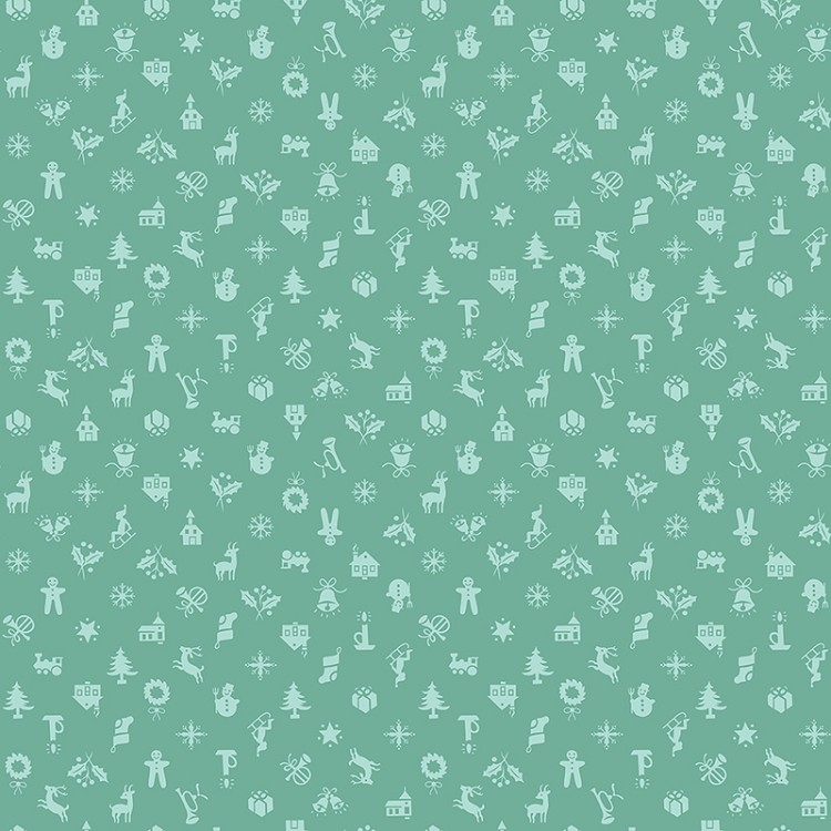 Riley Blake Designs Home Town Holiday Christmas Sea Glass