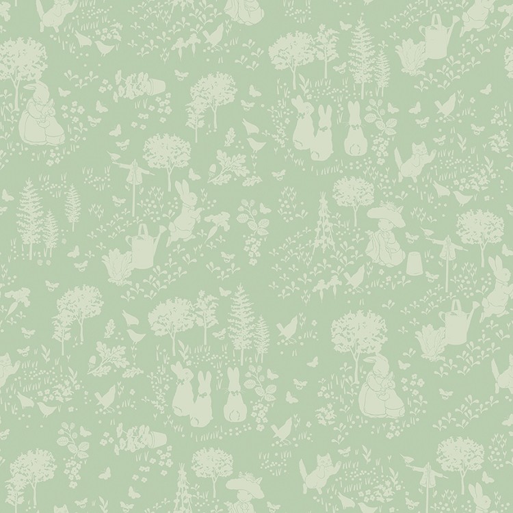 Riley Blake Designs Peter Rabbit and Benjamin Bunny™ Tonal Garden Green