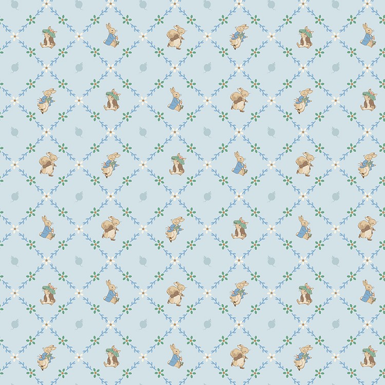 Riley Blake Designs Peter Rabbit and Benjamin Bunny™ Lattice Blue