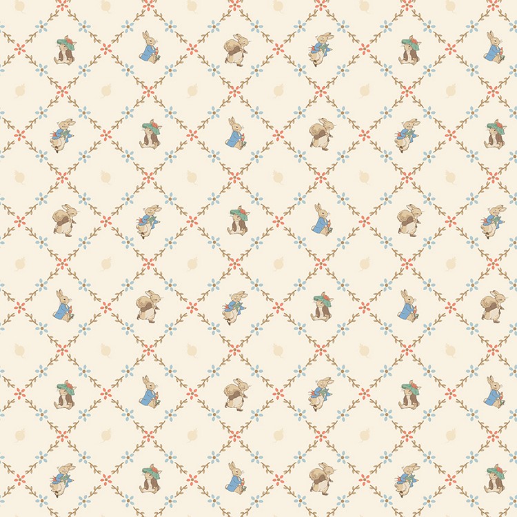 Riley Blake Designs Peter Rabbit and Benjamin Bunny™ Lattice Cream