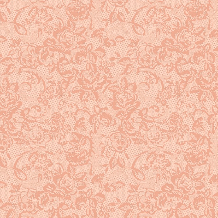 Riley Blake Designs Rose & Violets Bouquet Des Fleurs Lace Blush