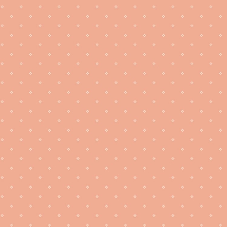 Riley Blake Designs Rose & Violets Bouquet Des Fleurs Dots Peach
