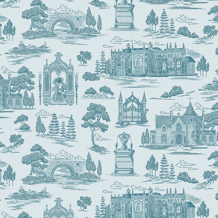 Riley Blake Designs Northanger Abbey Main Blue