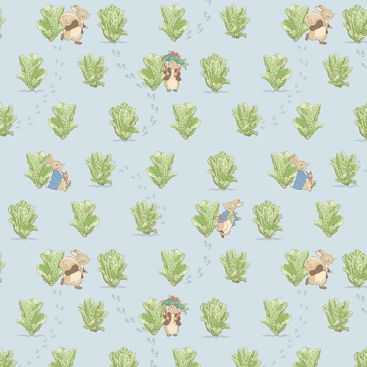 Riley Blake Designs Peter Rabbit and Benjamin Bunny™ Lettuce Patch Blue