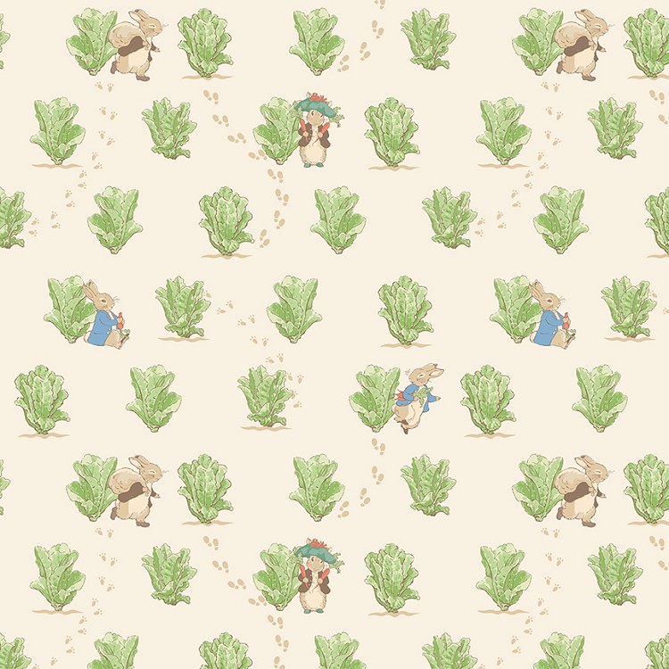 Riley Blake Designs Peter Rabbit and Benjamin Bunny™ Lettuce Patch Cream