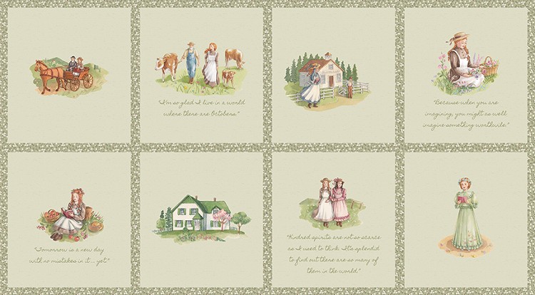 Riley Blake Designs Anne of Green Gables Panel - 24" x 43"