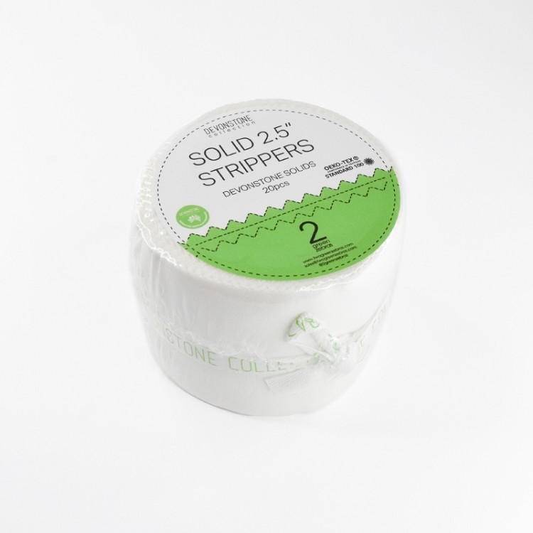 Devonstone Collection Solid 2.5" Strippers 20 pcs Bright White
