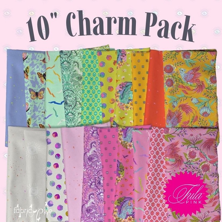 Freespirit Fabrics Tula Pink Legendary 10 Charm Pack 42 Pieces *** PRE-ORDER - ARRIVING JAN 2027 ***
