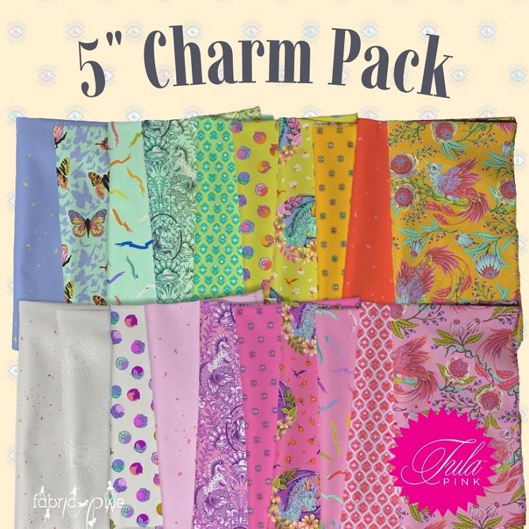 Freespirit Fabrics Tula Pink Legendary 5 Inch Charm Pack 42 Pieces *** PRE-ORDER - ARRIVING JAN 2027 ***