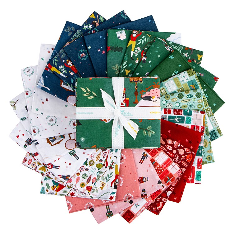 Riley Blake Designs Nutcracker Tradition Fat Quarter Bundle - 22 Fabrics