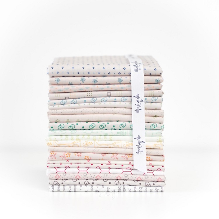 Riley Blake Designs Bee Backgrounds Fat Quarter Bundle of 20 Pieces