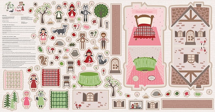 Riley Blake Designs to Grandmothers House Felt Panel 