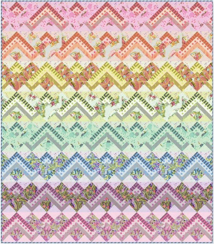 Freespirit Fabrics Tula Pink Everglow High Voltage Quilt Kit 