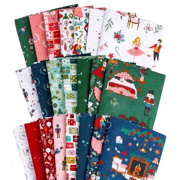 Riley Blake Designs Nutcracker Tradition Half Metre Bundle - 22 Fabrics