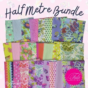 Freespirit Fabrics Tula Pink Floral Reef Half Metre Bundle of 25 Pieces