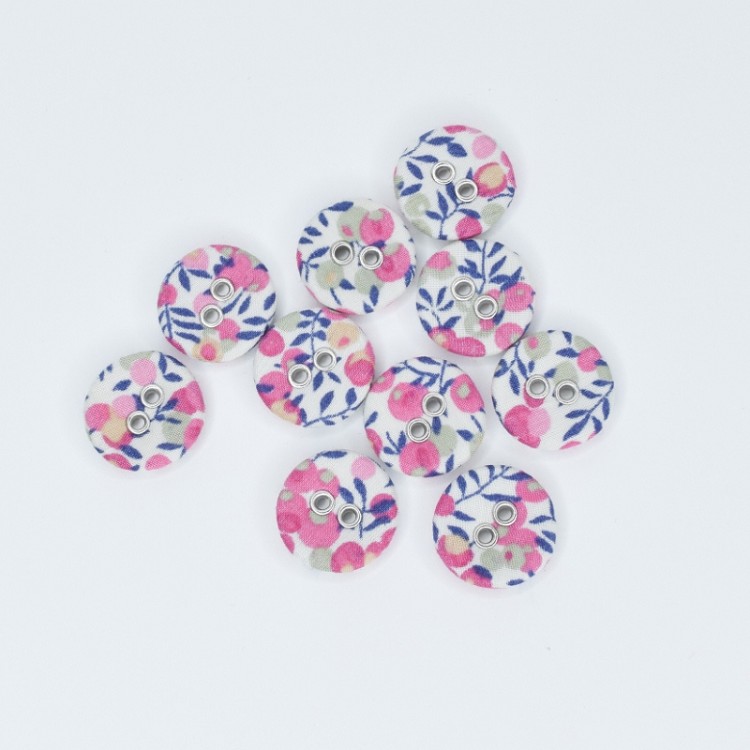 Liberty Tana Lawn 16mm Buttons Wiltshire Bud B Pack of 10 Buttons