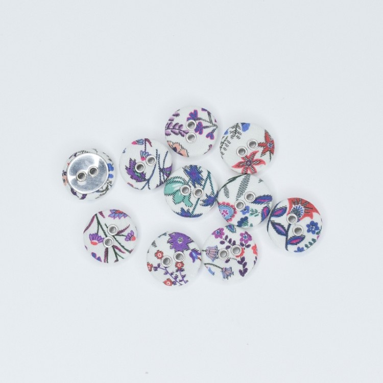 Liberty Tana Lawn 16mm Buttons Shepherdly Song A Pack of 10 Buttons