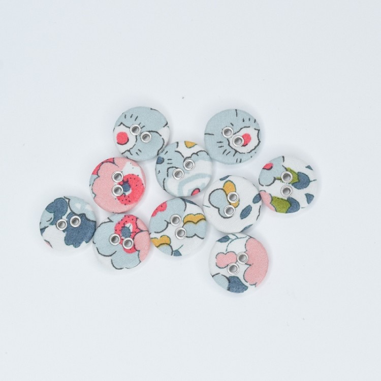 Liberty Tana Lawn 16mm Buttons Betsy P Pack of 10 Buttons