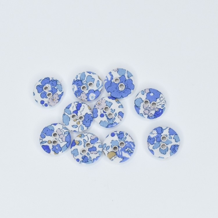 Liberty Tana Lawn 16mm Buttons Betsy Ann G Pack of 10 Buttons