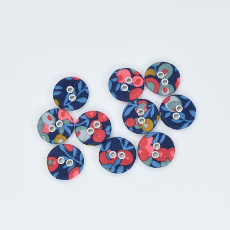 Liberty Tana Lawn 16mm Buttons Wiltshire Q Pack of 10 Buttons