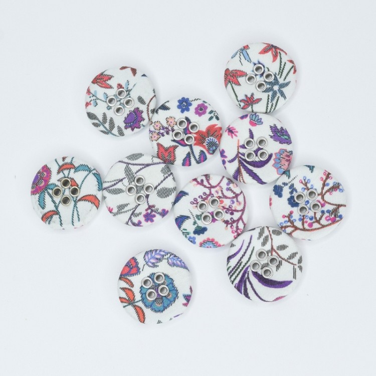 Liberty Tana Lawn 22mm Buttons Shepherdly Song A Pack of 10 Buttons