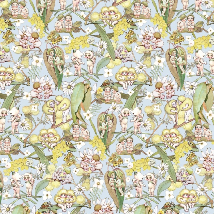 Devonstone Collection May Gibbs Gossiping Gumnuts Light Blue