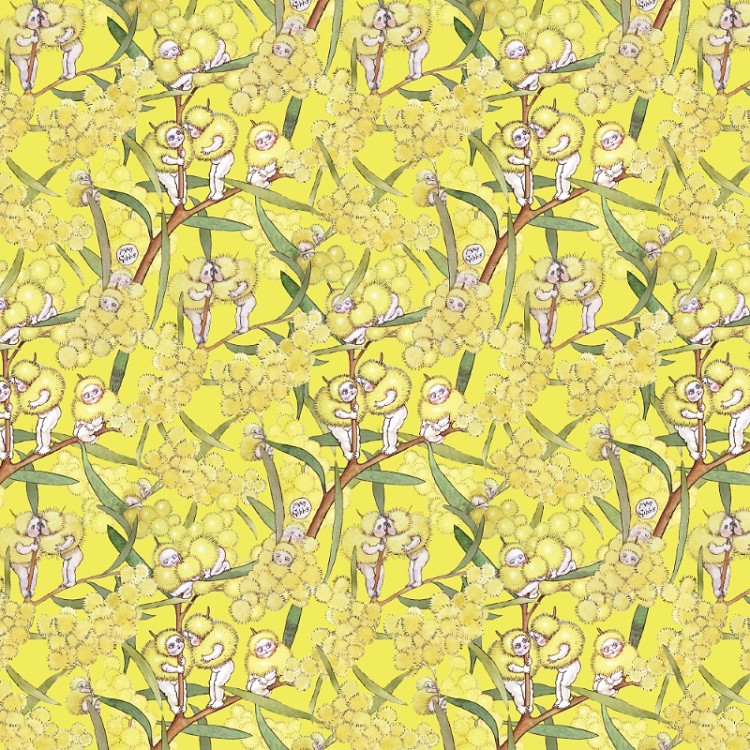Devonstone Collection May Gibbs Blossom Babies Yellow