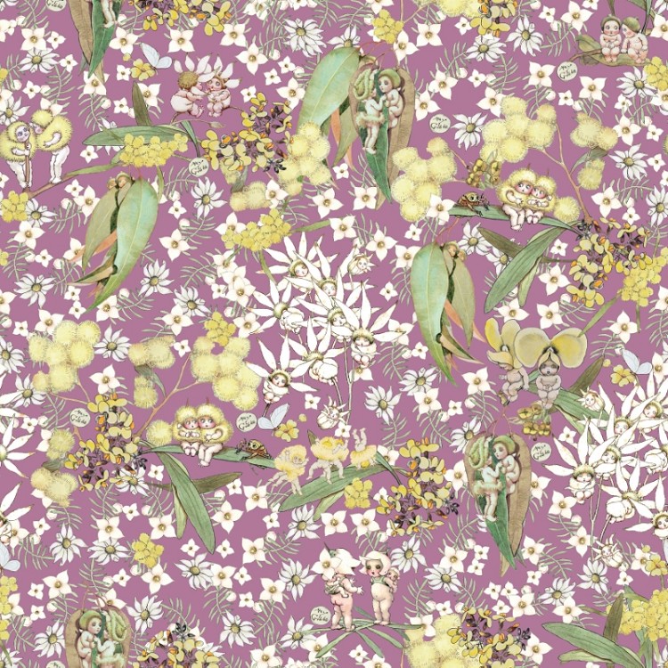 Devonstone Collection May Gibbs Gumnut Gossips Mauve