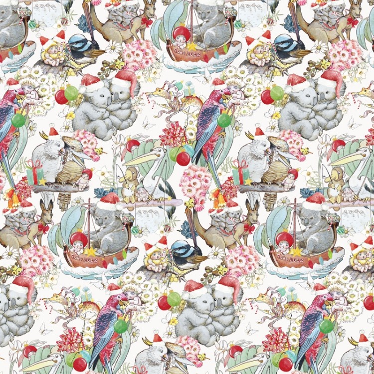 Devonstone Collection May Gibbs Christmas Tis The Season White